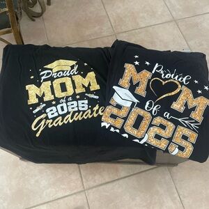 Proud graduate Mom large and two XL T shirts bundle